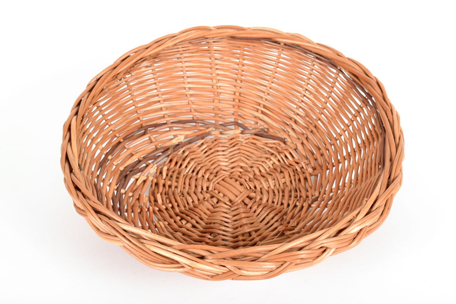 Round wicker basket for kitchen photo 2