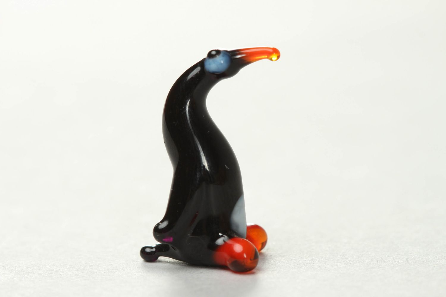 Figurine en verre au chalumeau Pingouin faite main photo 1