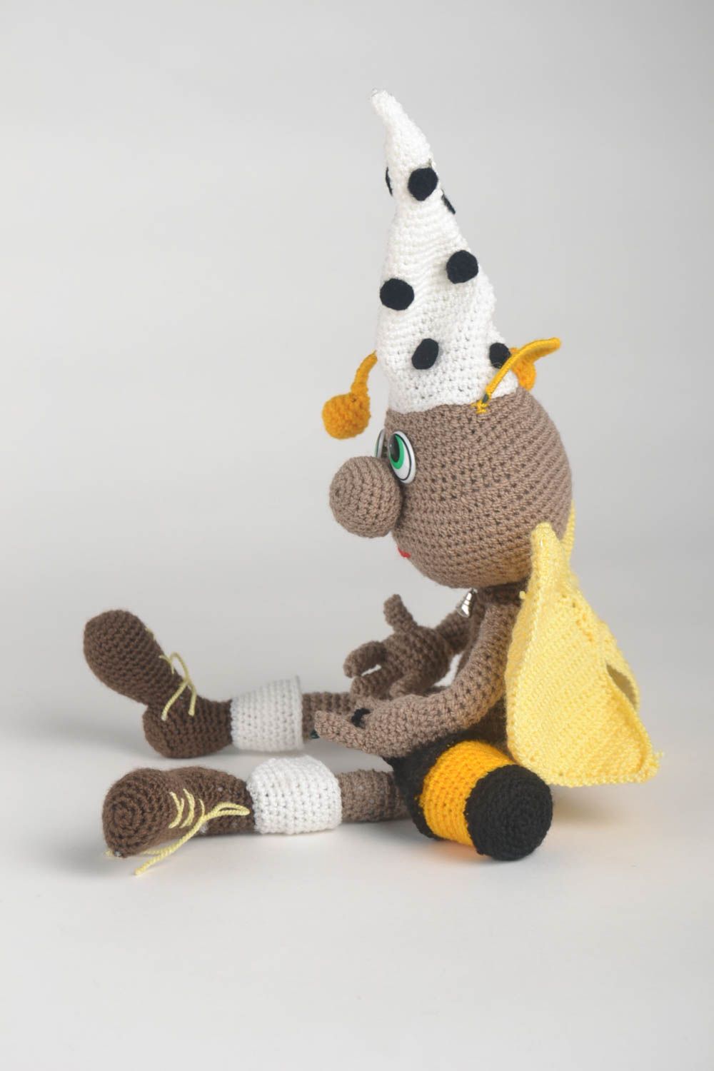 Juguete artesanal tejido a crochet peluche para niños regalo original Grillo foto 3