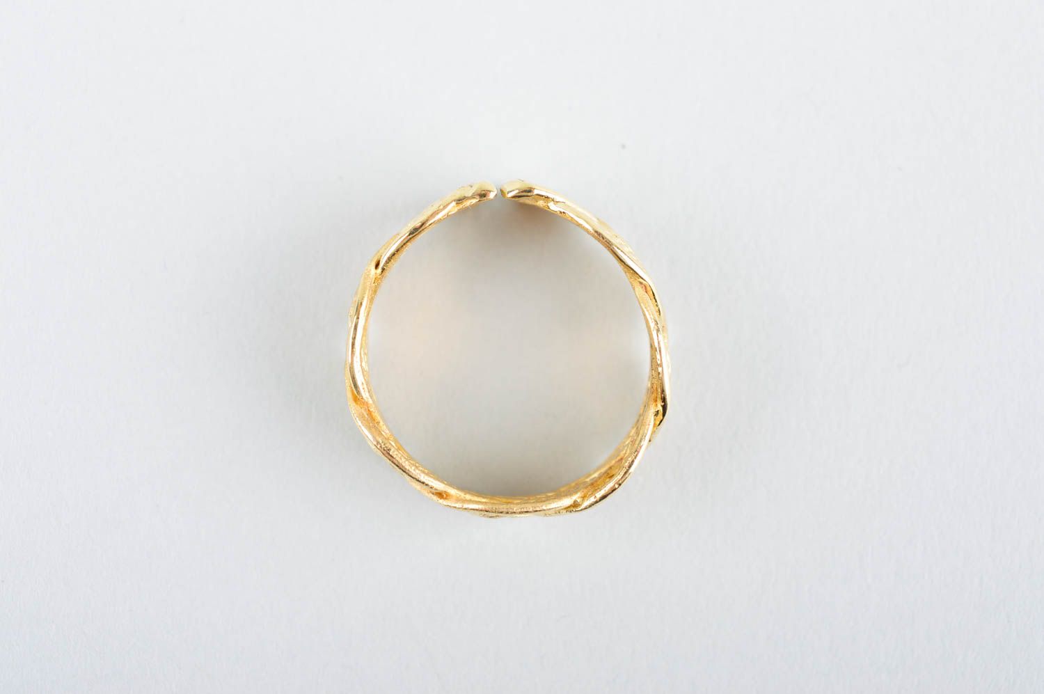 Кольцо ручной работы металлическое украшение из латуни модное кольцо разъемное фото 2