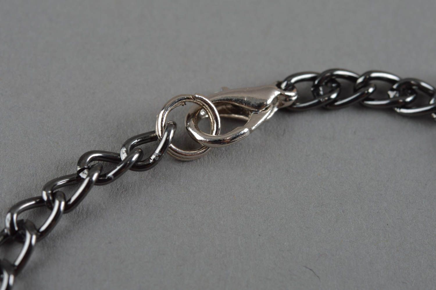 Brooch pendant on chain handmade beaded accessory stylish jewelry for women photo 4