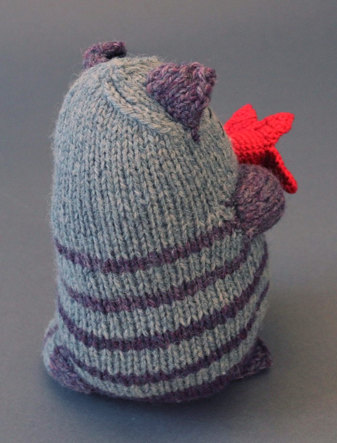Jouet mou tricoté Chat avec fleur  photo 3