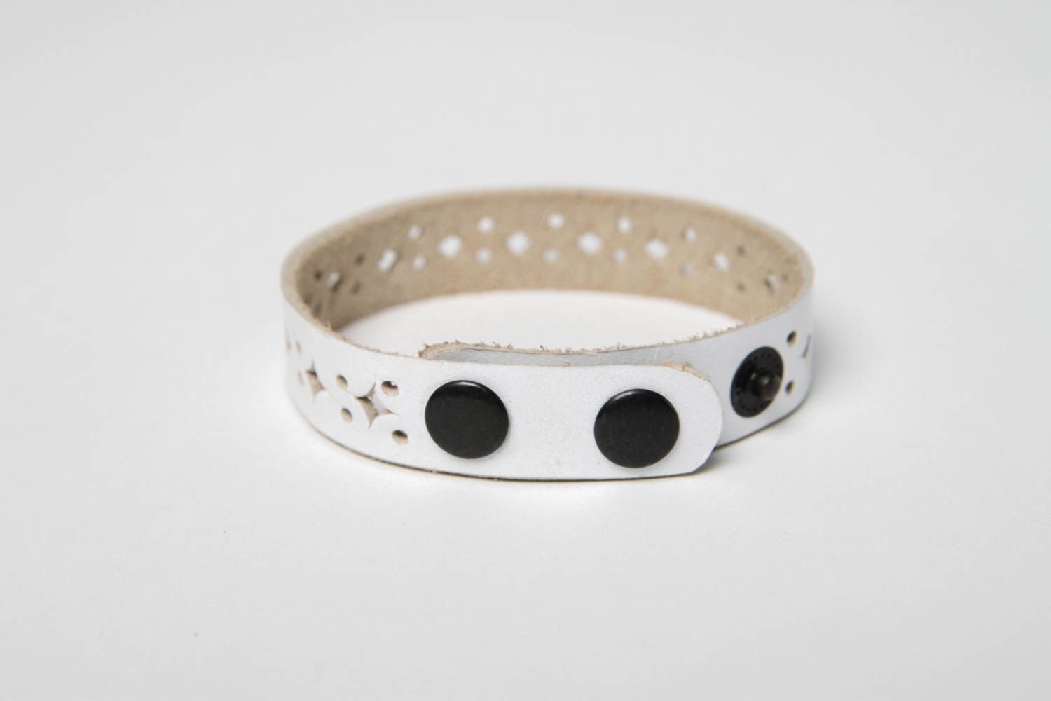 Bracciale di moda fatto a mano accessorio in pelle braccialetto da donna foto 4