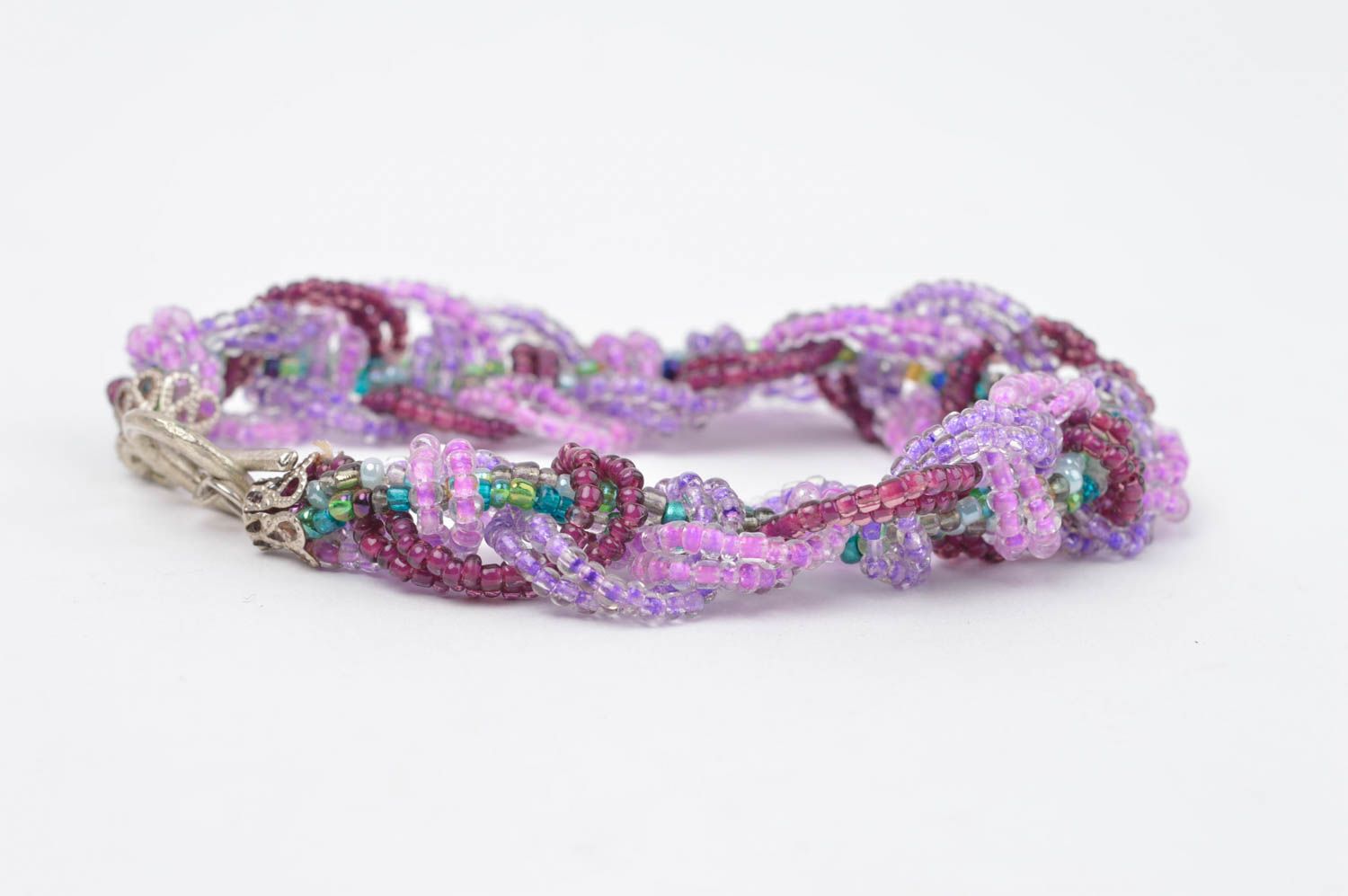Handmade seed beads bracelet summer bracelet woven bracelet beaded jewelry photo 2