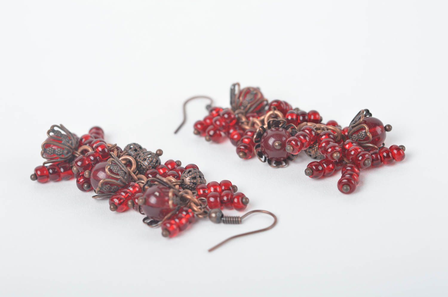 Stylish handmade beaded earrings woven earrings beautiful jewellery photo 3