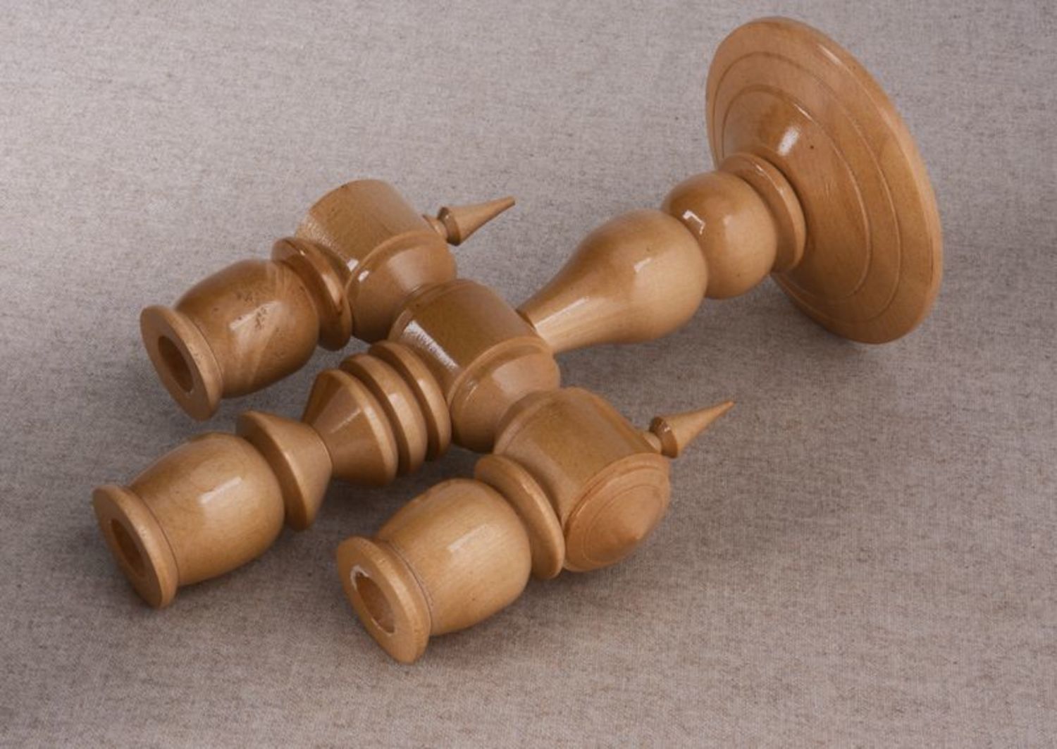 Wooden Candlestick for Three Candles photo 4