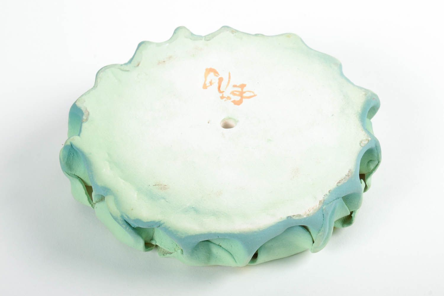 Bemalter Keramik-Aschenbecher foto 5