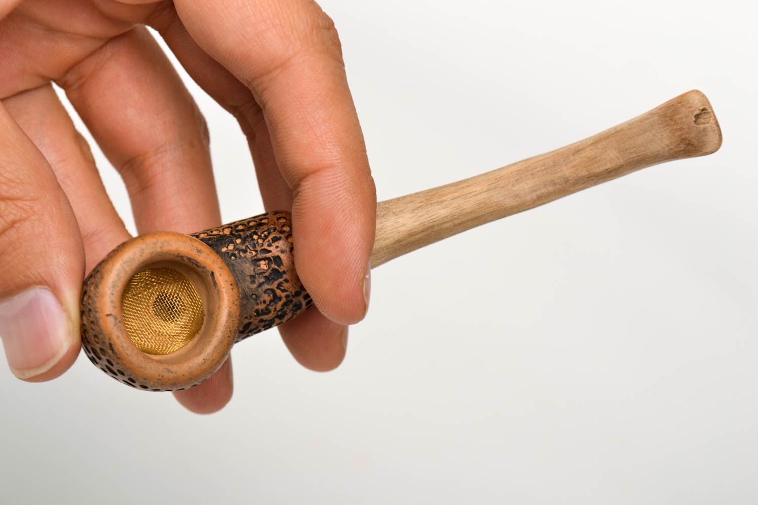Курительная трубка ручной работы трубка для табака люлька трубка для курения фото 4
