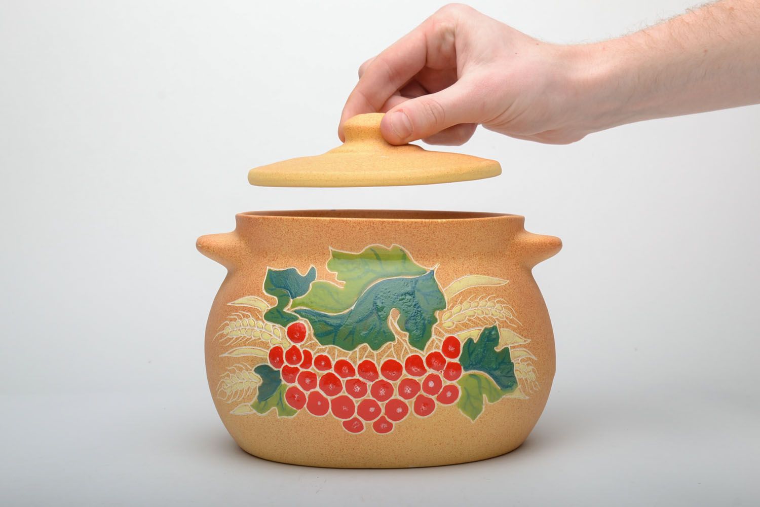 Ceramic pan with lid photo 5