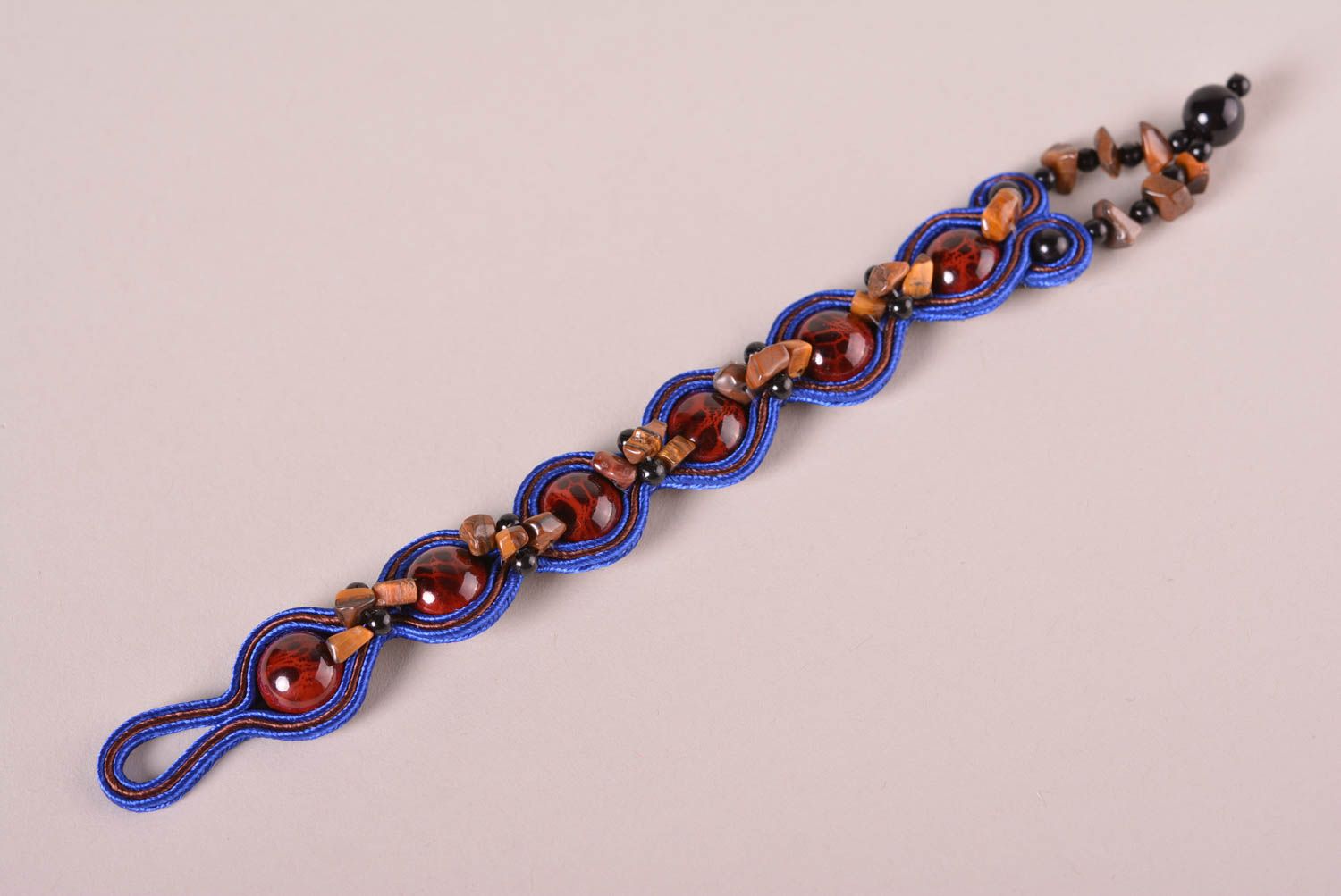 Stylish handmade soutache bracelet costume jewelry textile bracelet designs photo 3