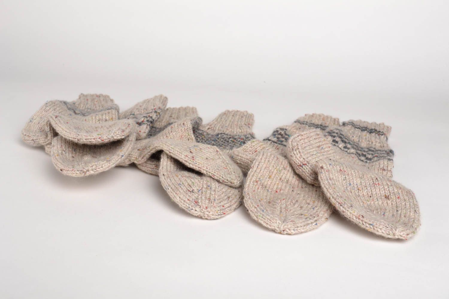 Handmade knitted socks warmest socks woolen socks winter clothes gifts for guys photo 4
