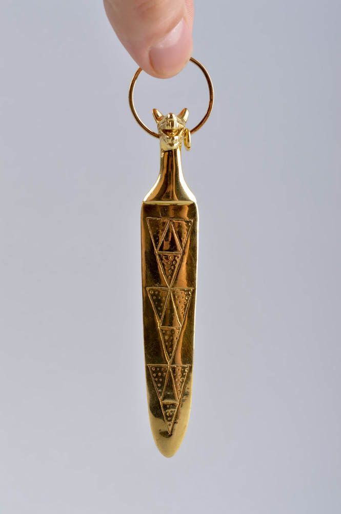 Handmade brass pendant metal jewelry brass accessories fashion jewelry photo 5
