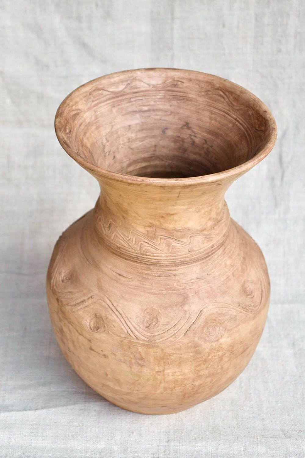 Керамическая ваза для цветов хэнд мэйд красивая ваза на 5 литров декор для дома фото 4