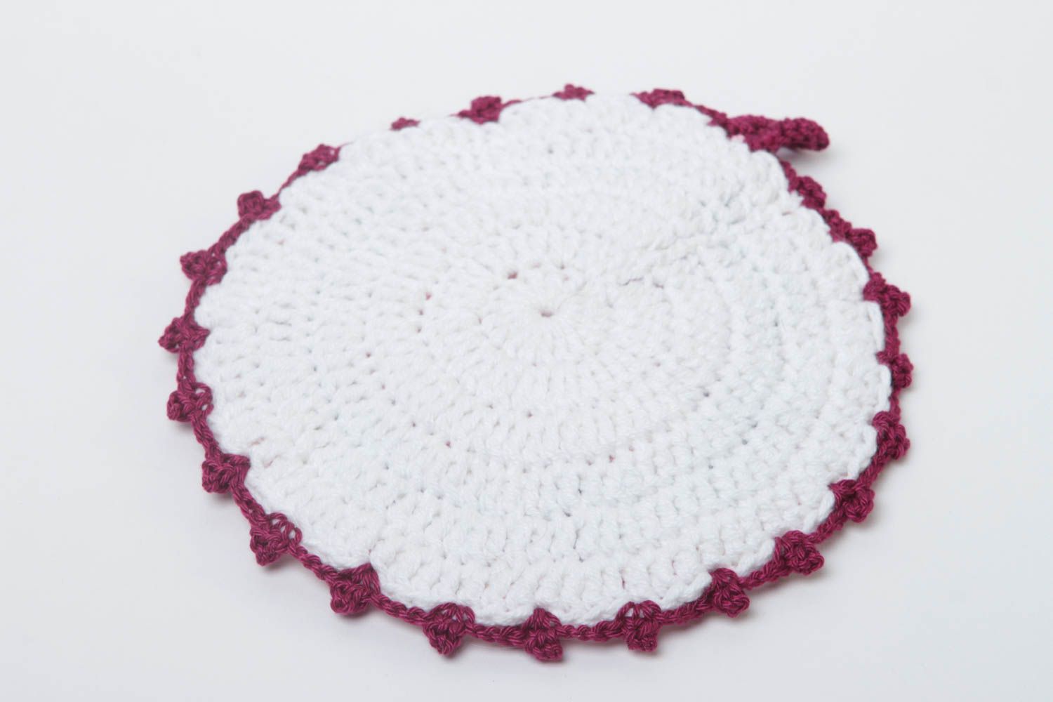 Agarradera al crochet artesanal accesorio de cocina textil para el hogar foto 4