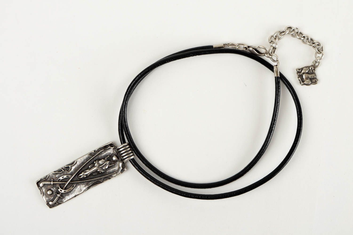 Schmuck handgemacht Halskette mit Anhänger Damen Collier Schmuck Anhänger Metall foto 4