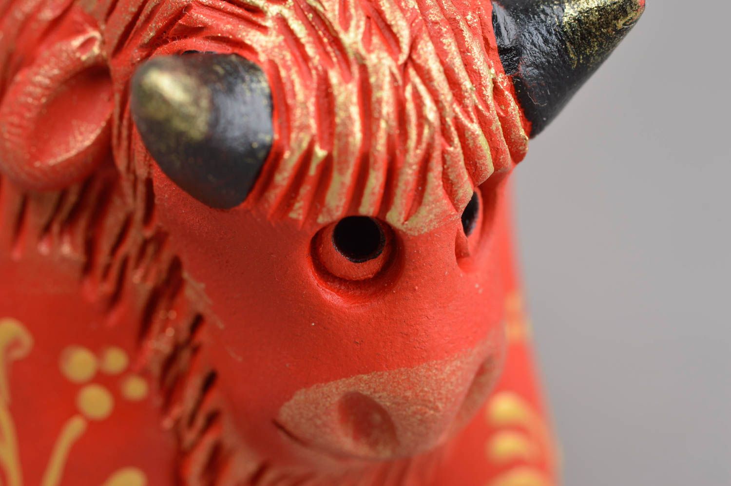 Свистулька из глины ручной работы глиняная игрушка с росписью игрушка свистулька фото 5