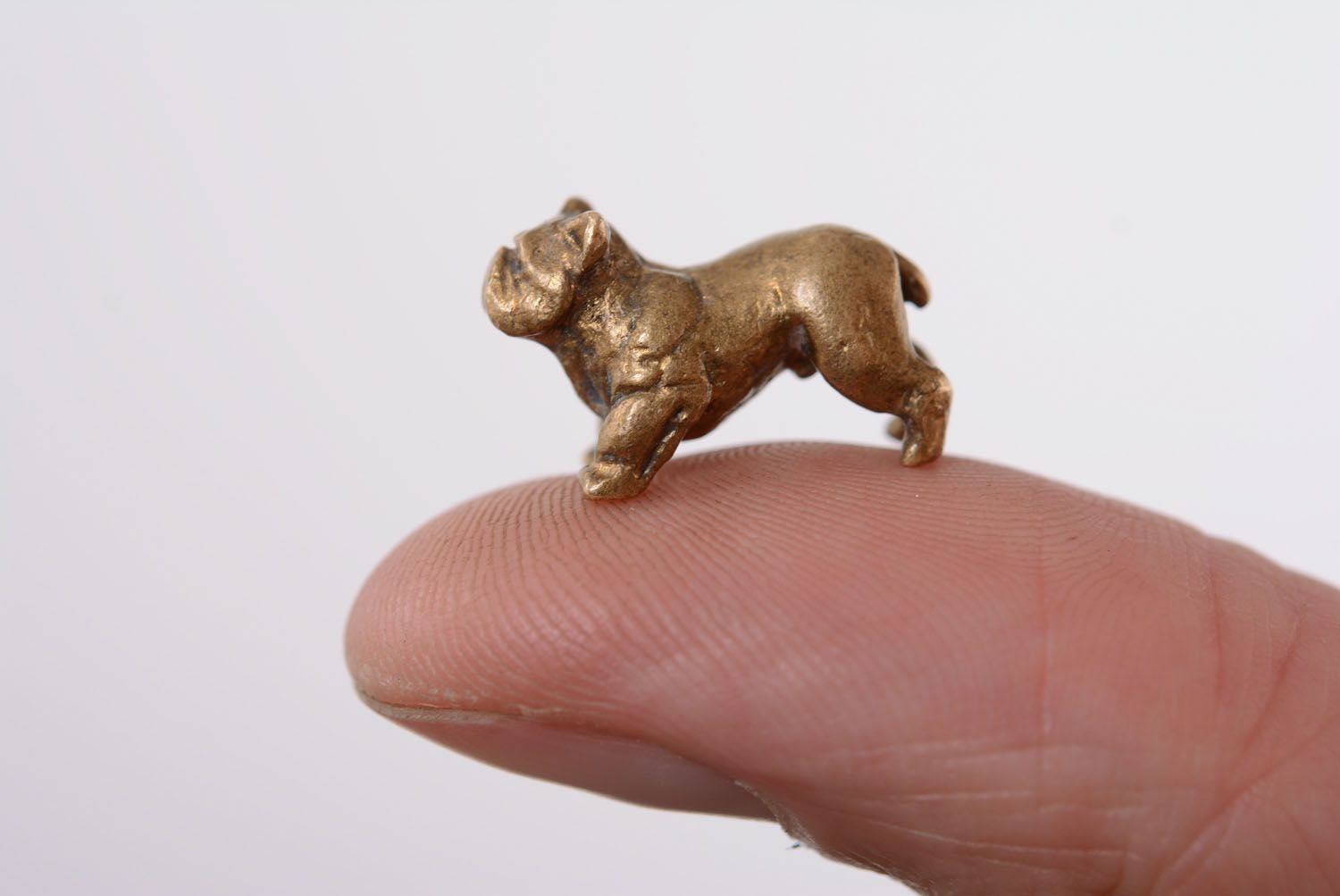 Figurine en bronze faite main Bulldog anglais  photo 3