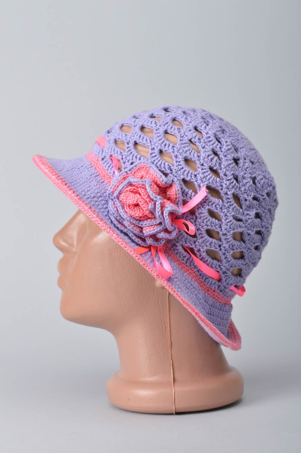 Beautiful handmade crochet hat baby hat fashion kids accessories for girls photo 3