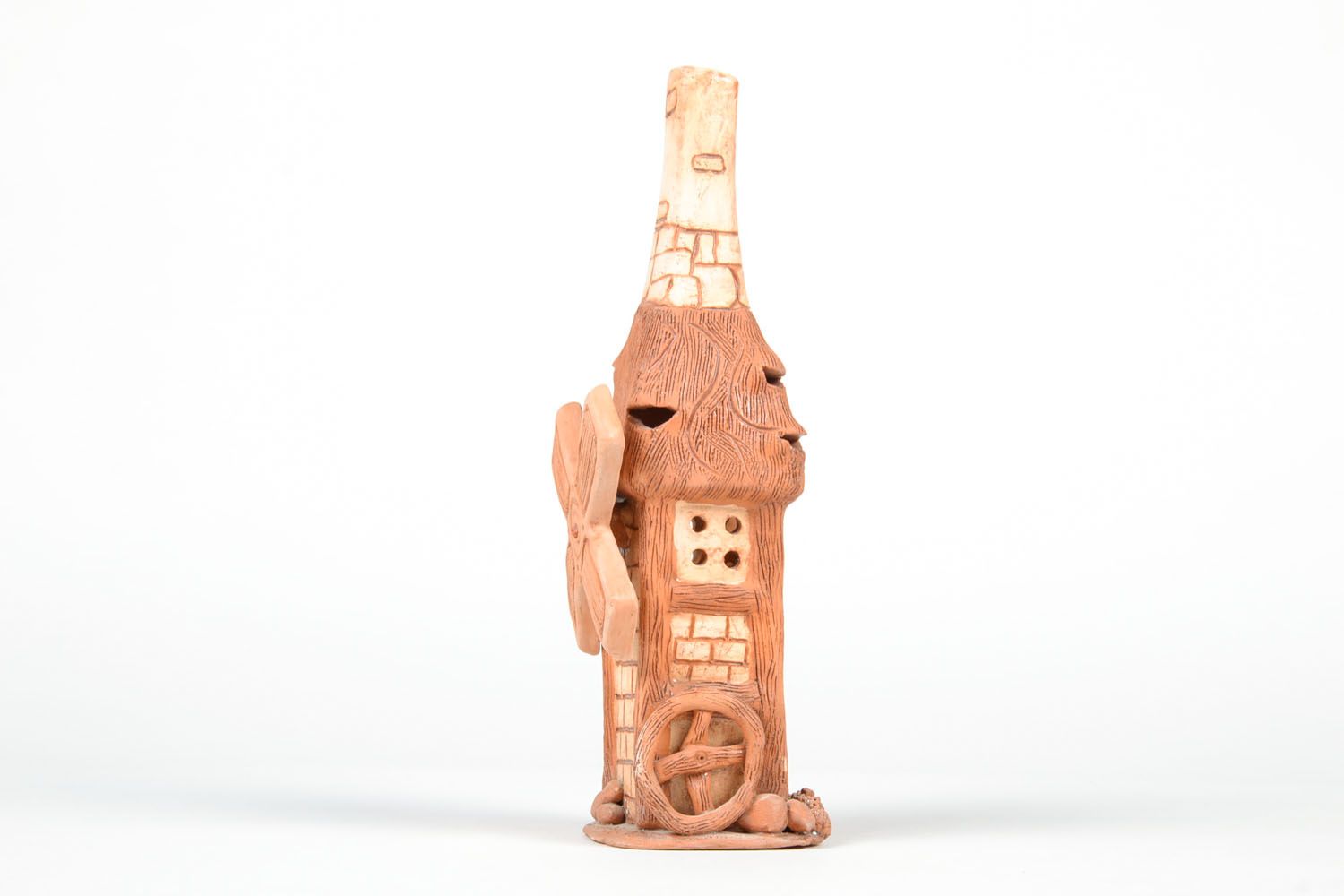 Botella decorativa con forma de molino foto 3