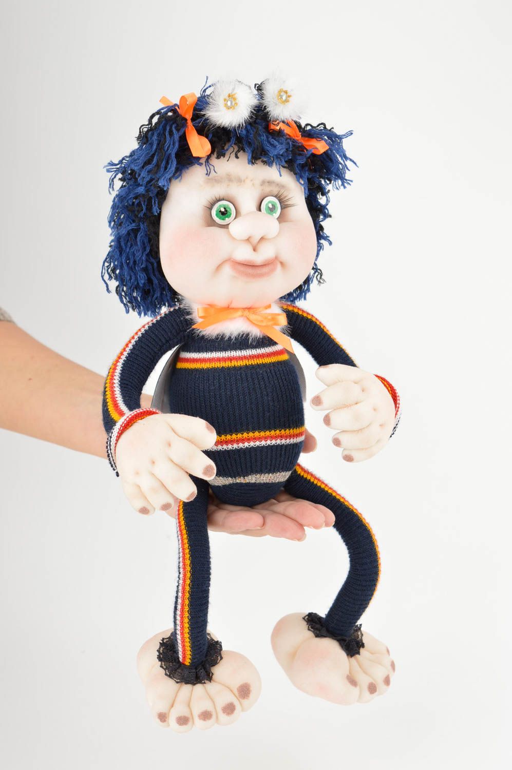 Design doll handmade toy souvenir fabric toy rag doll unusual stocking doll photo 5