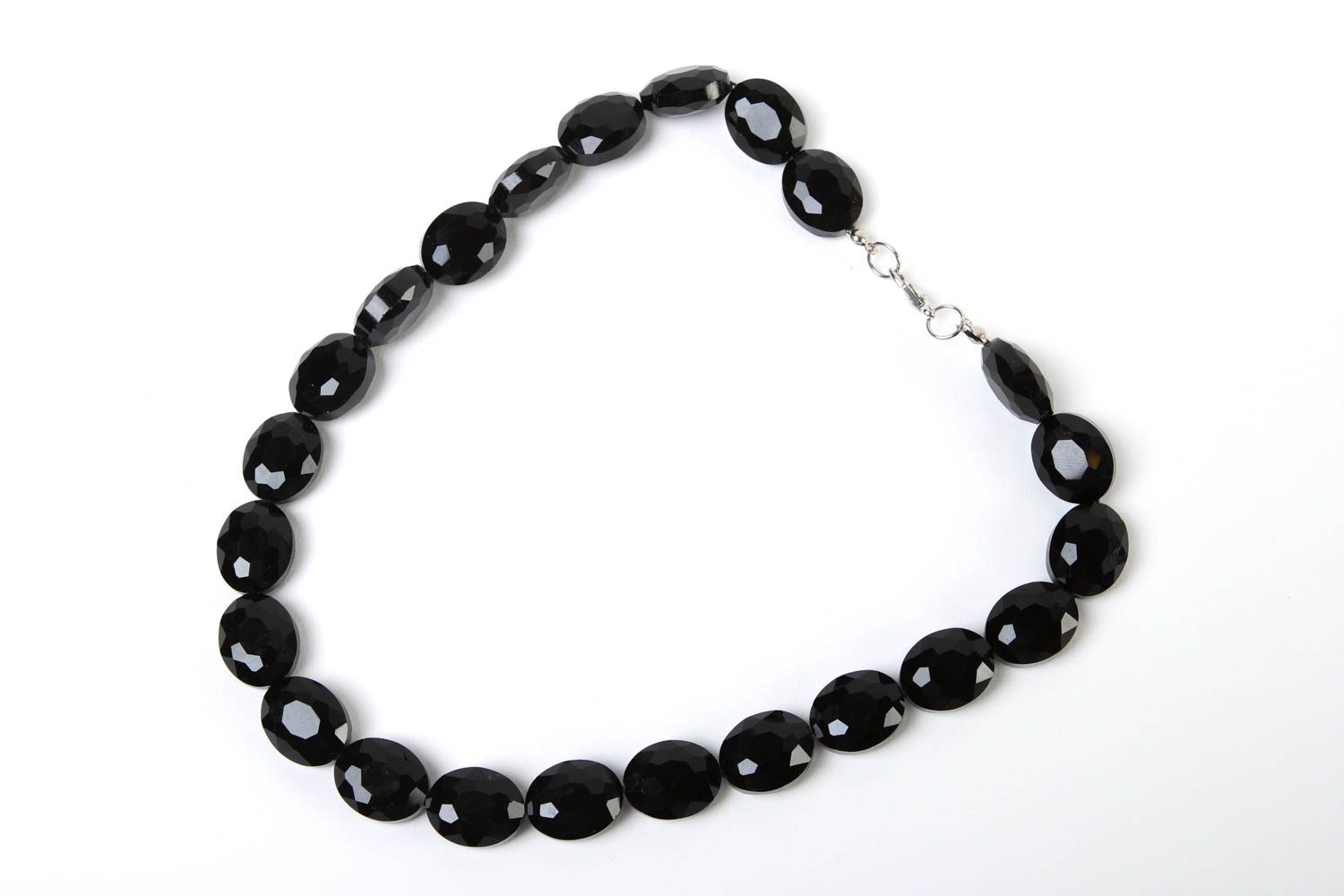 Halskette für Frauen handgemacht Damen Accessoire effektvoll Perlen Schmuck foto 2