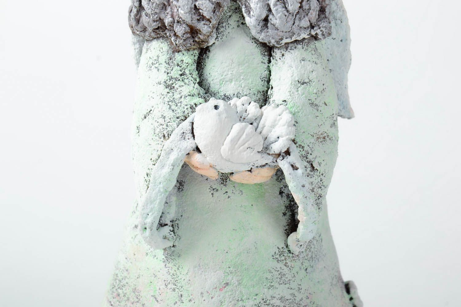 Dekorative Neujahr-Statuette aus Paperclay Engel foto 3