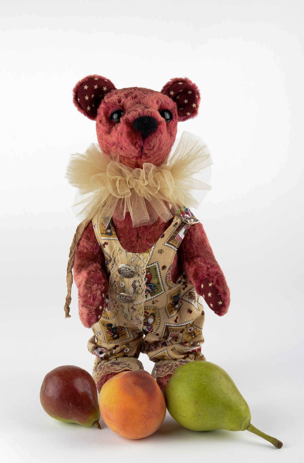 Kuscheltier Bär handmade Deko Idee Designer Geschenk Kleinkinder Spielzeug schön foto 2