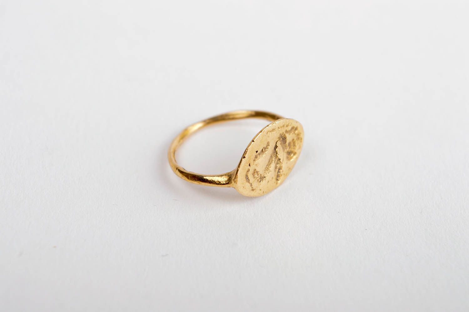 Кольцо ручной работы украшение из латуни женское кольцо украшение из металла фото 2