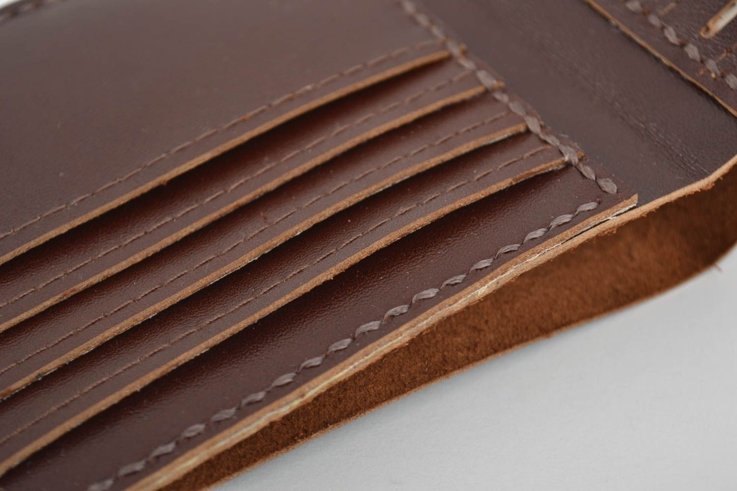 Beautiful handmade leather wallet designer wallet unisex wallet gift ideas photo 3