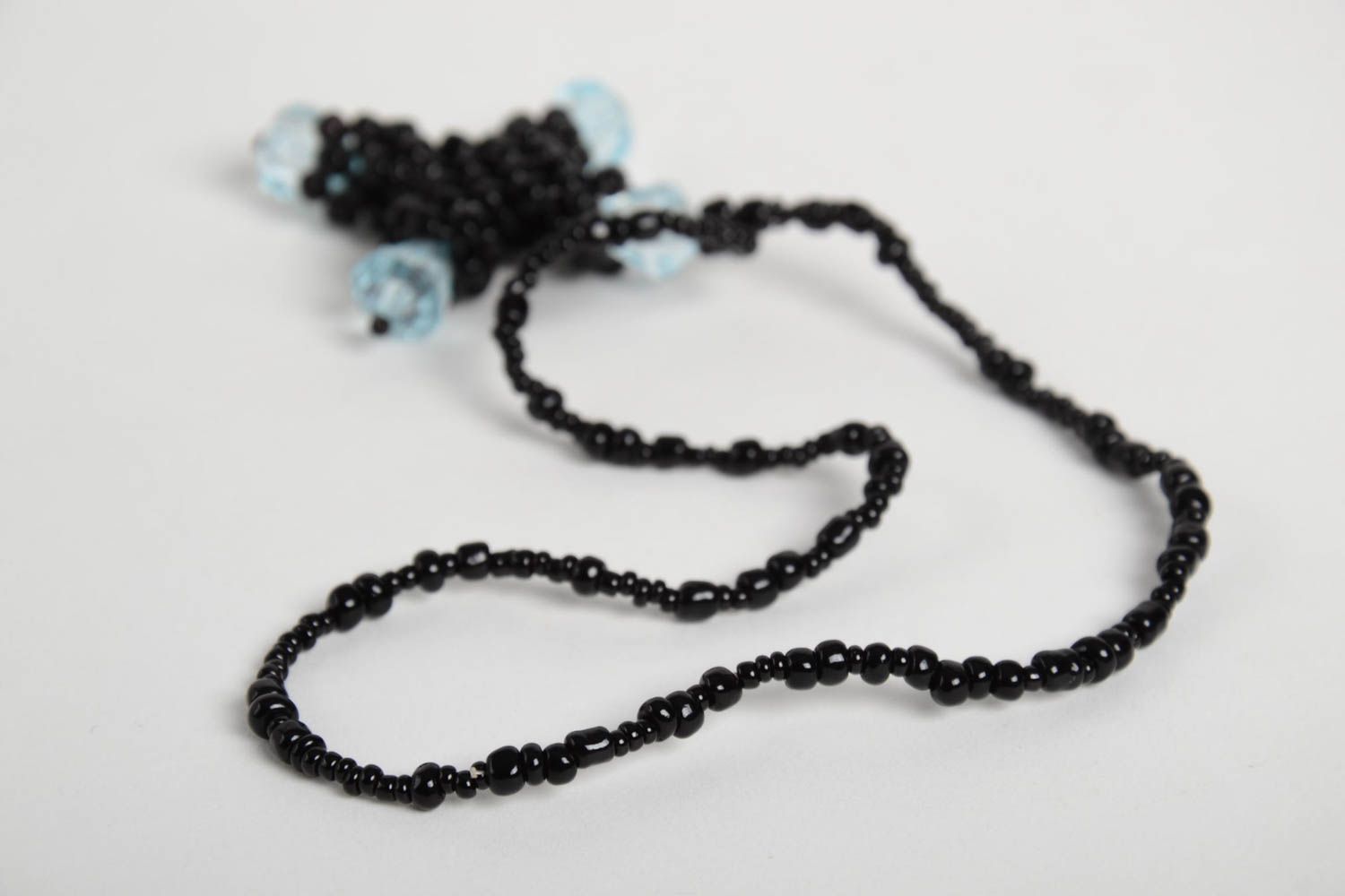 Handmade black accessories unusual designer trinket for car beautiful souvenir photo 4