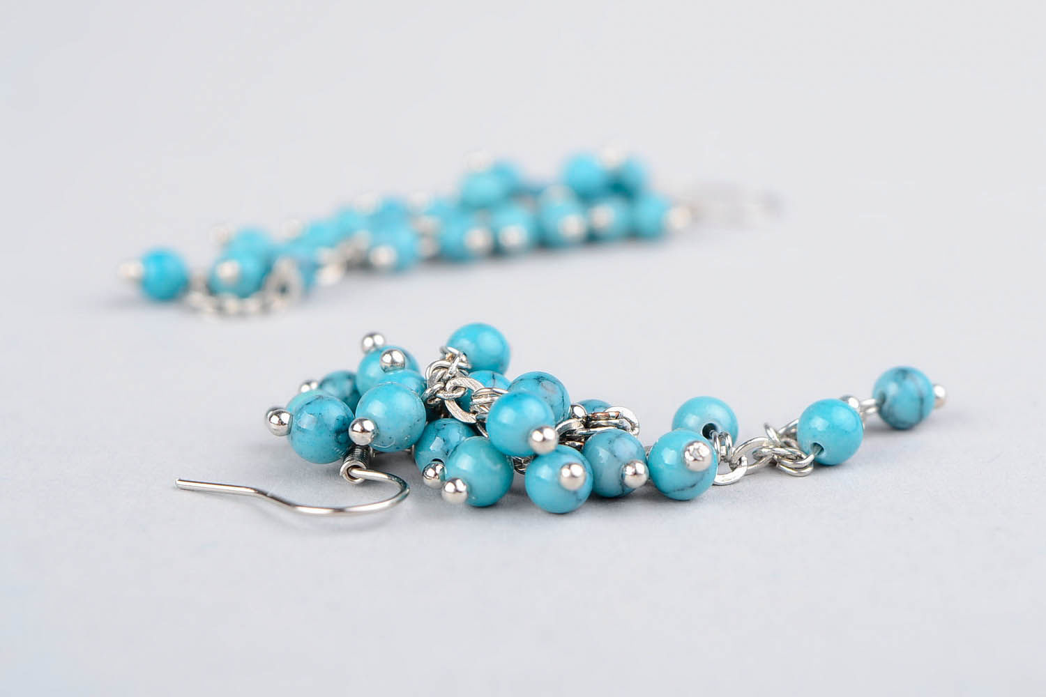 Earrings with turquoise photo 5