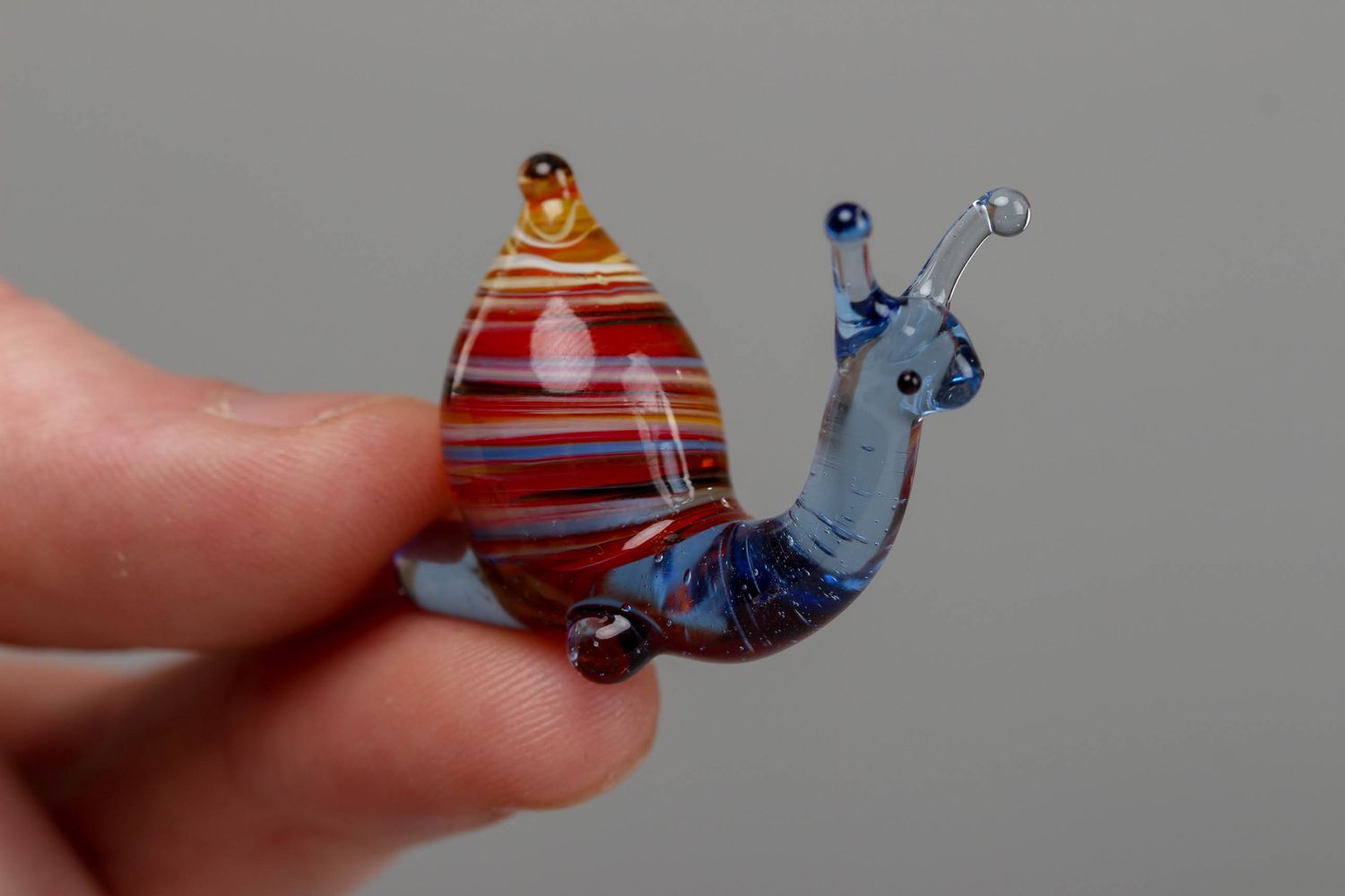 Figurine en verre au chalumeau Escargot faite main photo 4