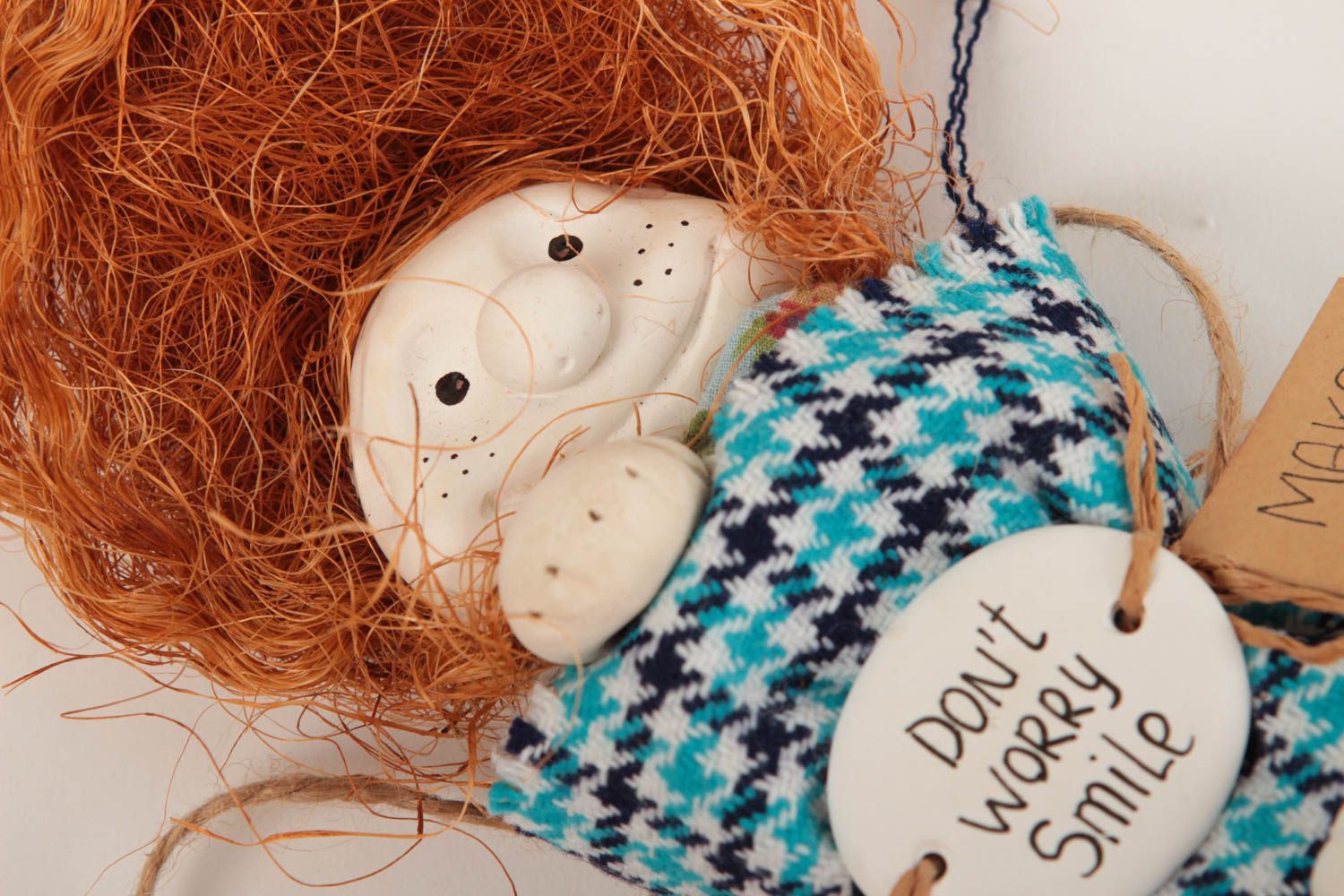 Handmade Deko Puppe Geschenkidee für Freundin Deko zum Aufhängen lustig foto 3