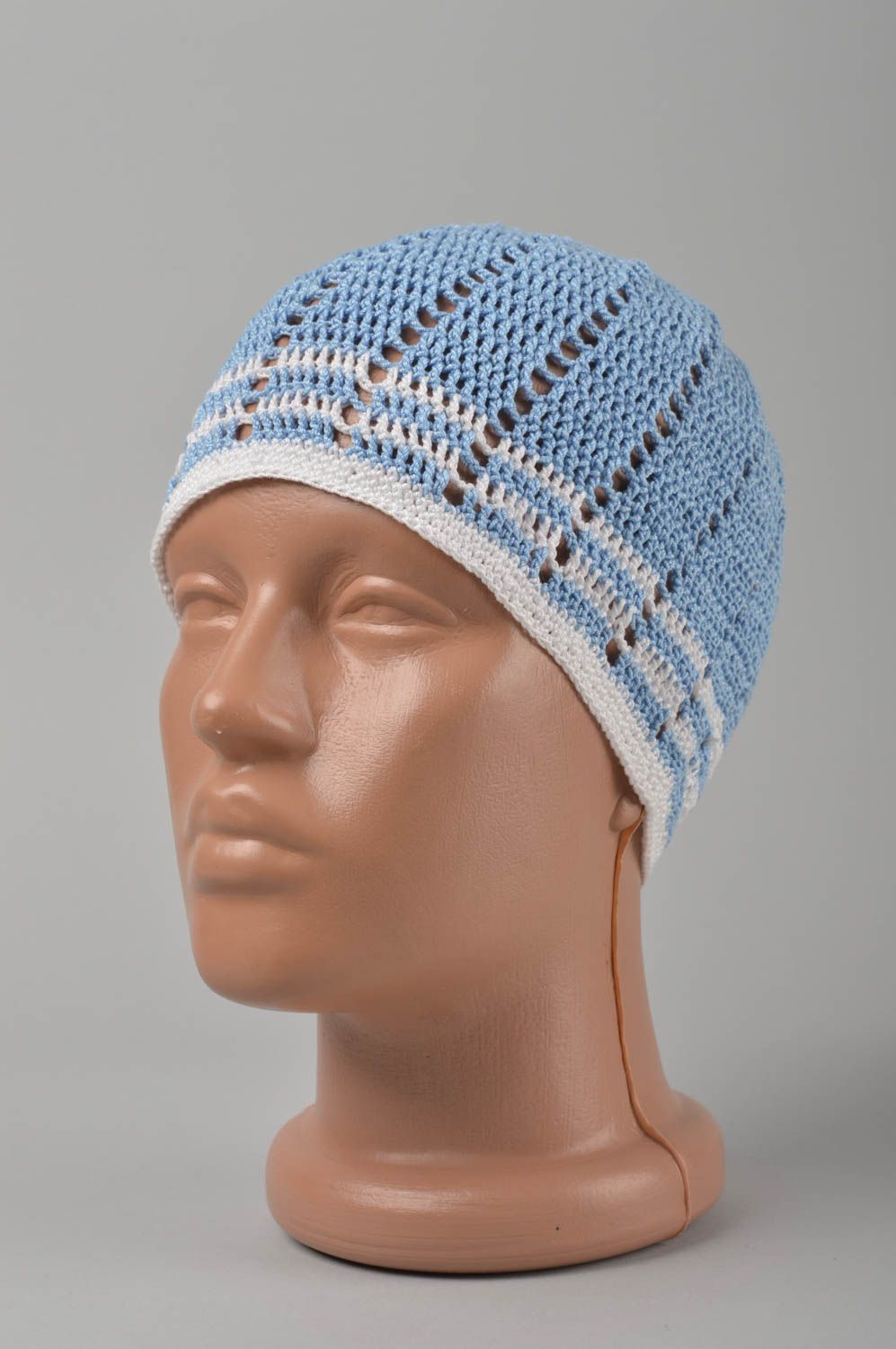 Gorro tejido artesanal prenda para la cabeza accesorio de primavera para niña foto 1