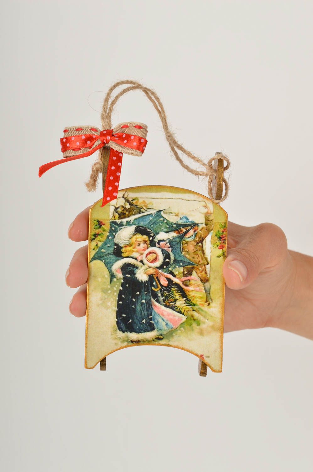 Adorno navideño casero hecho a mano elemento decorativo souvenir original foto 5
