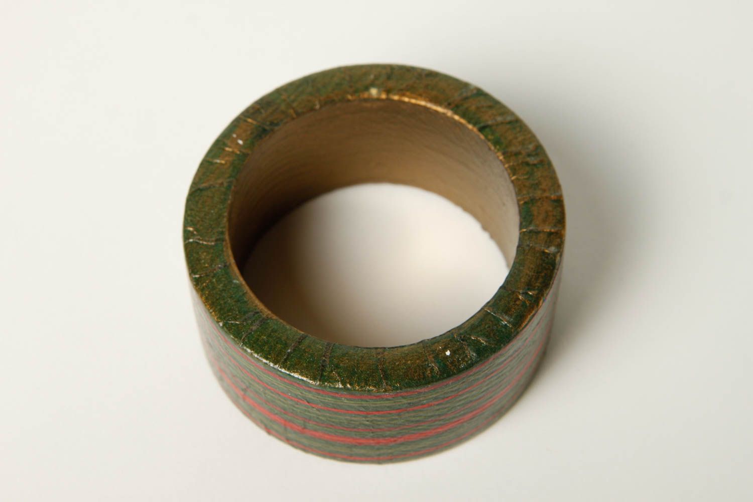 Brazalete artesanal a rayas regalo perzonalizado pulsera de madera original foto 5