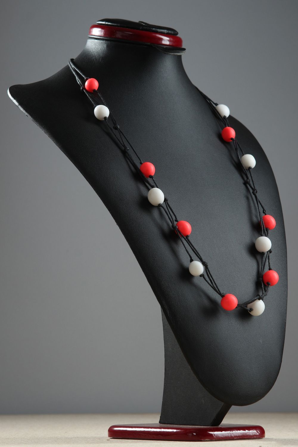 Schmuck handgemacht Halskette für Frauen Polymer Clay Schmuck exklusiv lakonisch foto 1
