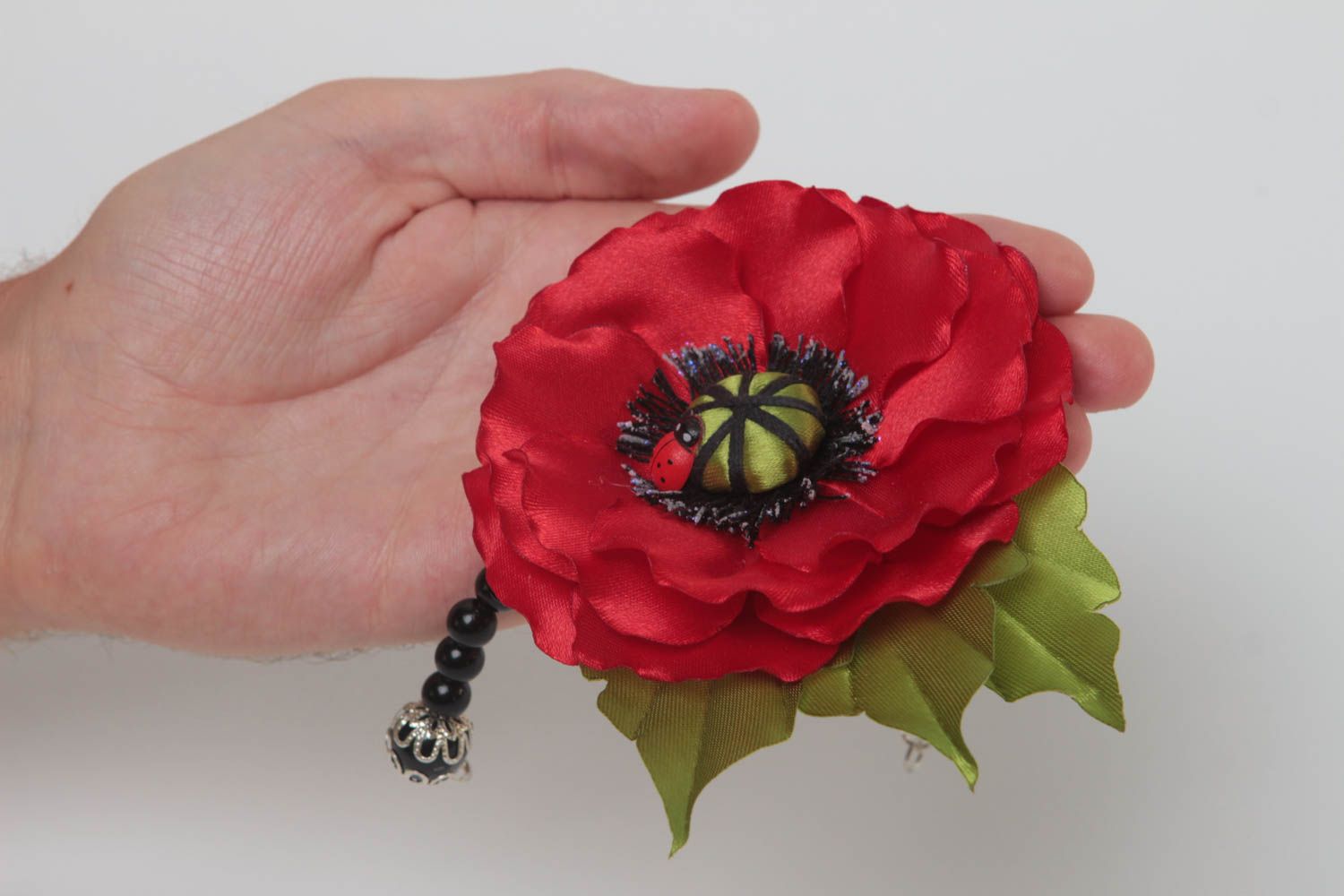 Handmade bracelet flower bracelet designer jewelry women accessories  photo 5