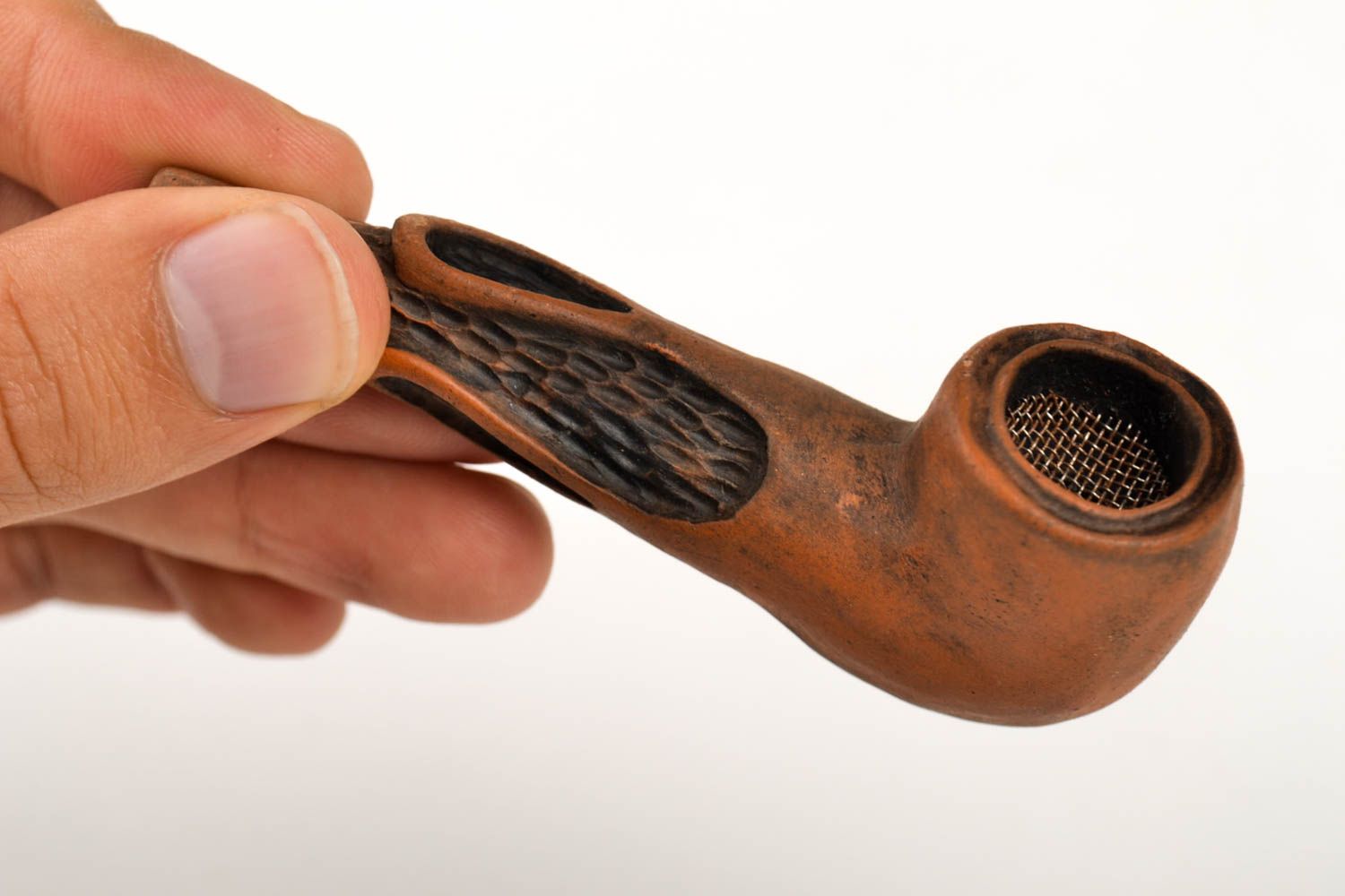 Pipa de tabaco hecha a mano artículo de cerámica accesorio para fumador foto 2