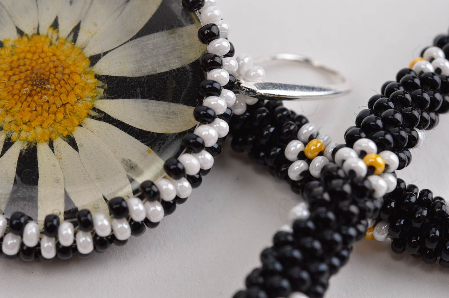 Handmade earrings designer jewelry gift ideas unusual beaded cord gift for women photo 5
