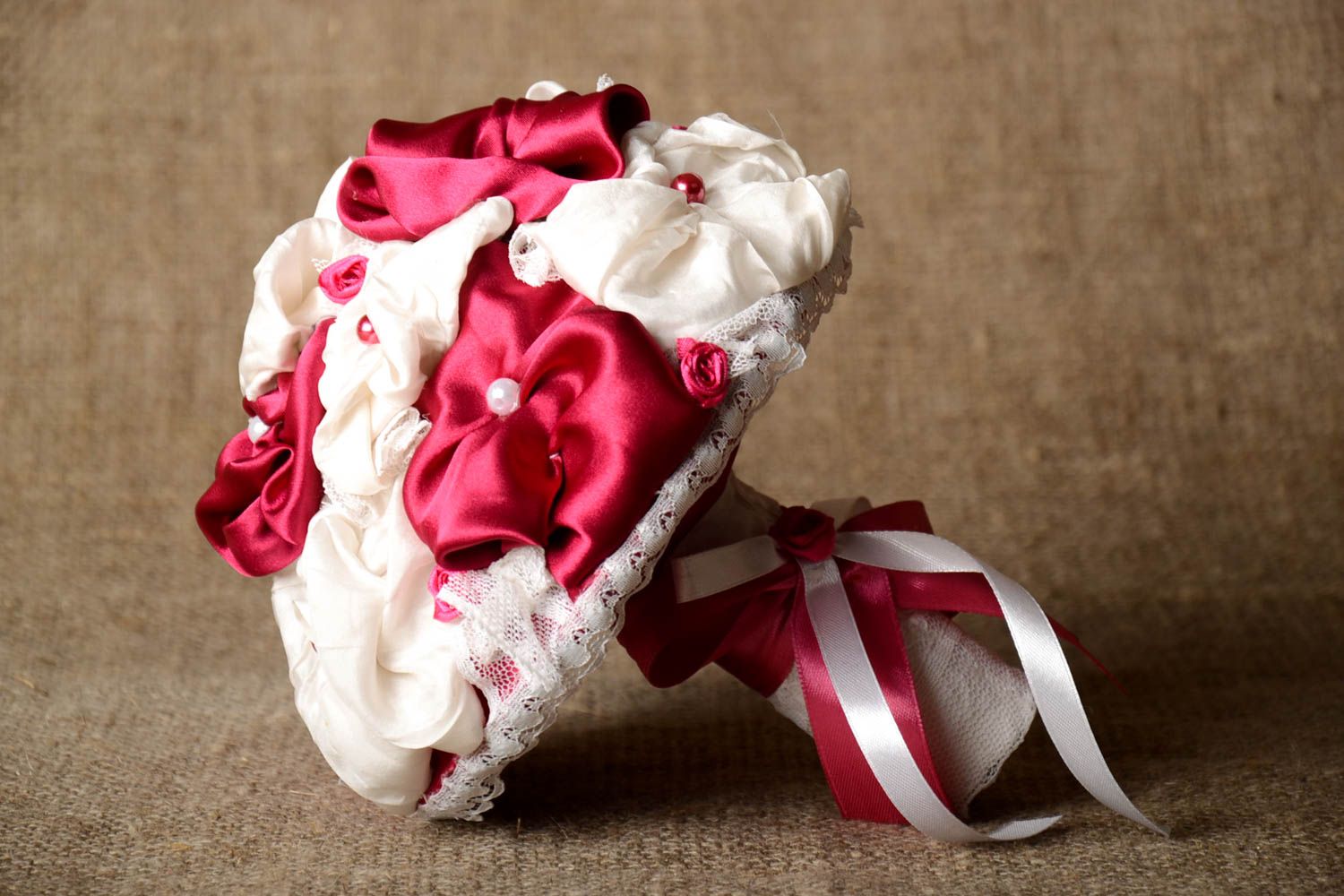 Ramo artificial para novia hecho a mano flores para boda regalo original  foto 1