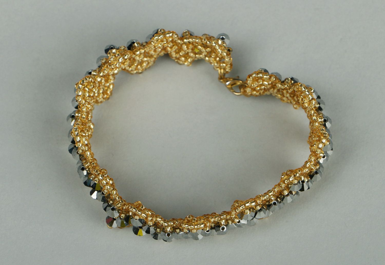 Bracelet made of czech beads Zigzag photo 3