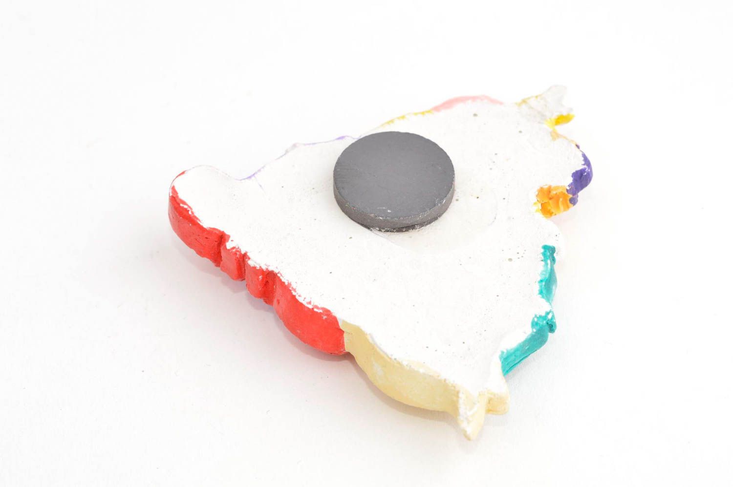 Handmade lustiger Magnet Kühlschrank Deko Geschenk Idee Souvenir aus Gips Clown foto 4