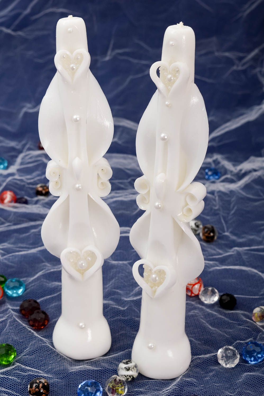 Velas de parafina artesanales elementos decorativos para boda regalo original foto 1