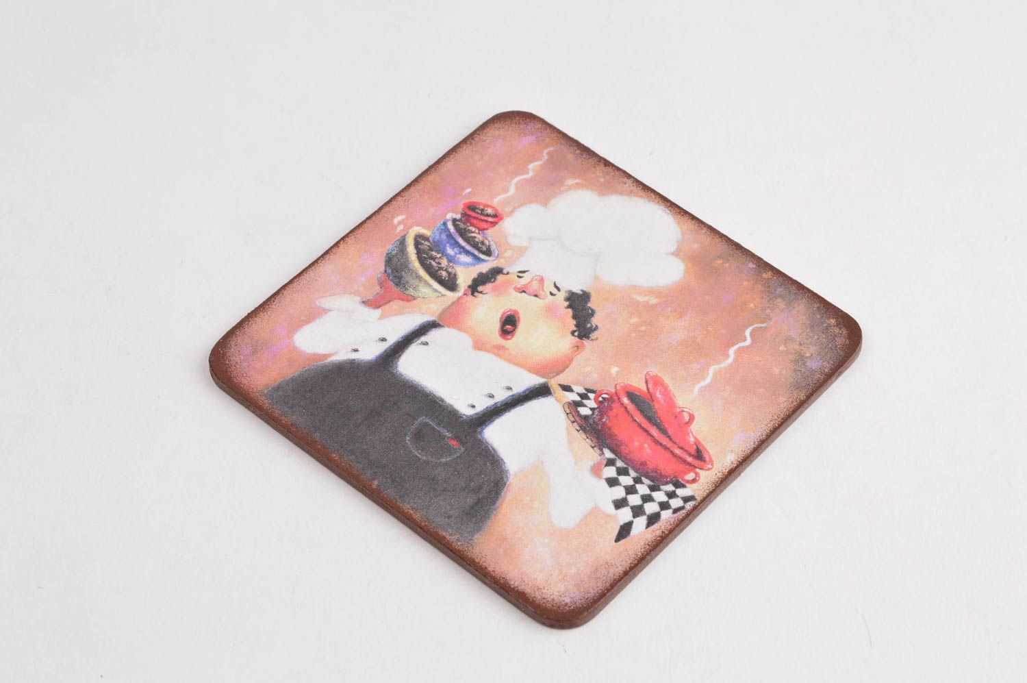 Handmade interesting coaster unusual stand for cups beautiful funny coaster photo 2