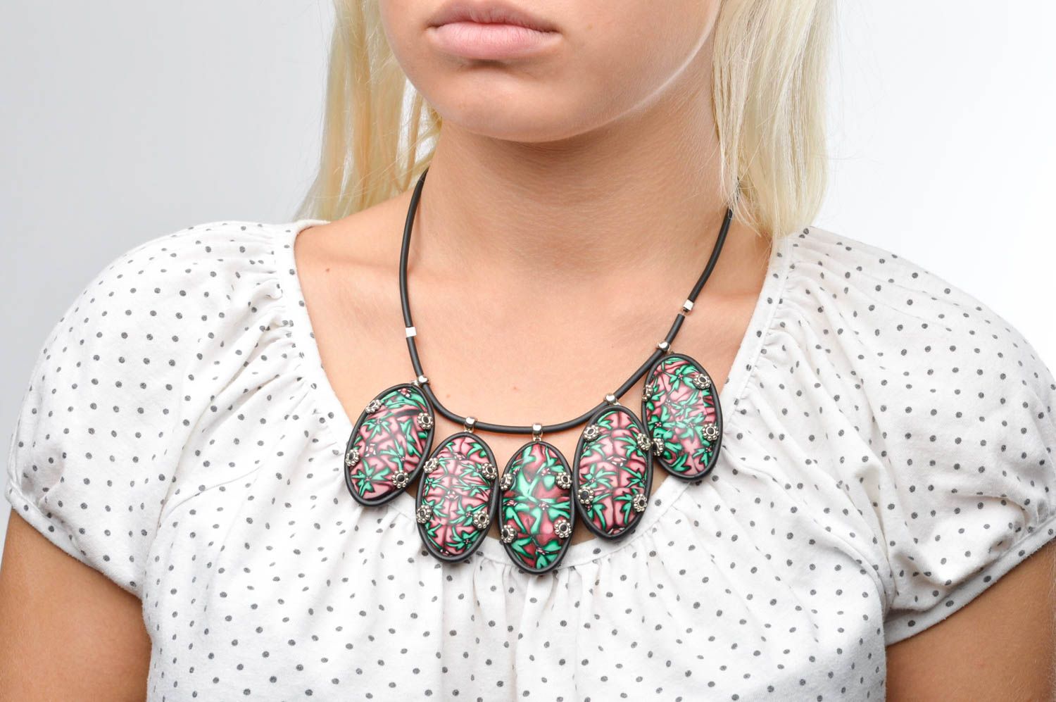 Massive handmade necklace designs plastic necklace handmade accessories photo 3