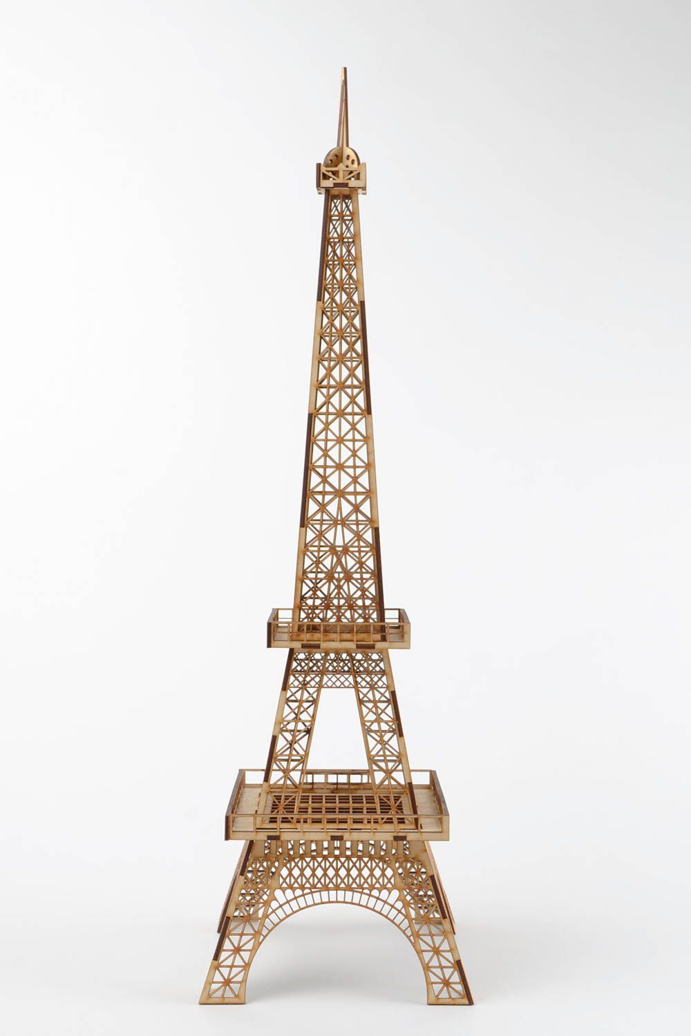 Eiffelturm Figur handmade Holzrohling zum Bemalen Holzartikel zum Gestalten foto 5