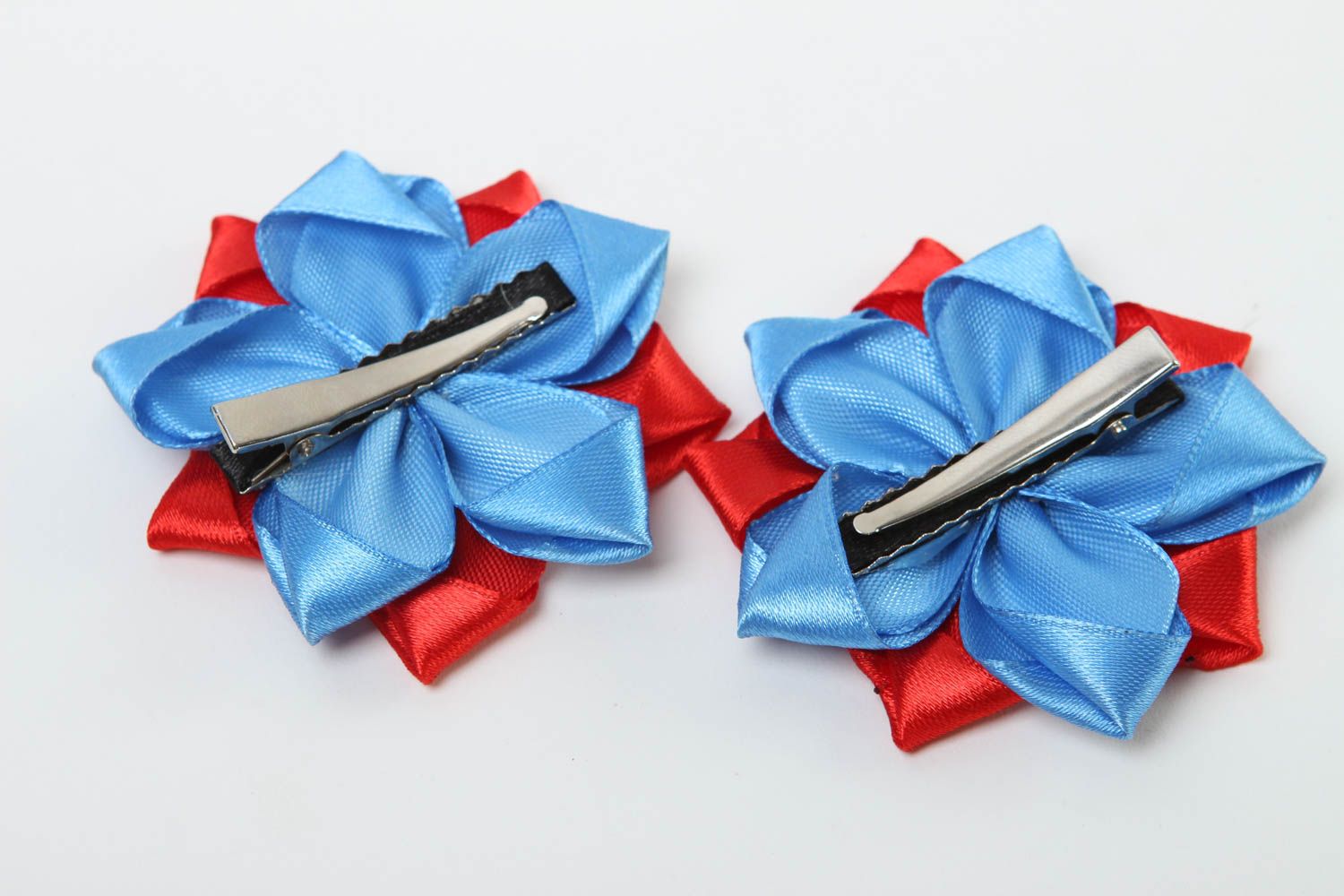 Handmade hair clip flower hair clip handmade accessory gift ideas set of 2 items photo 4