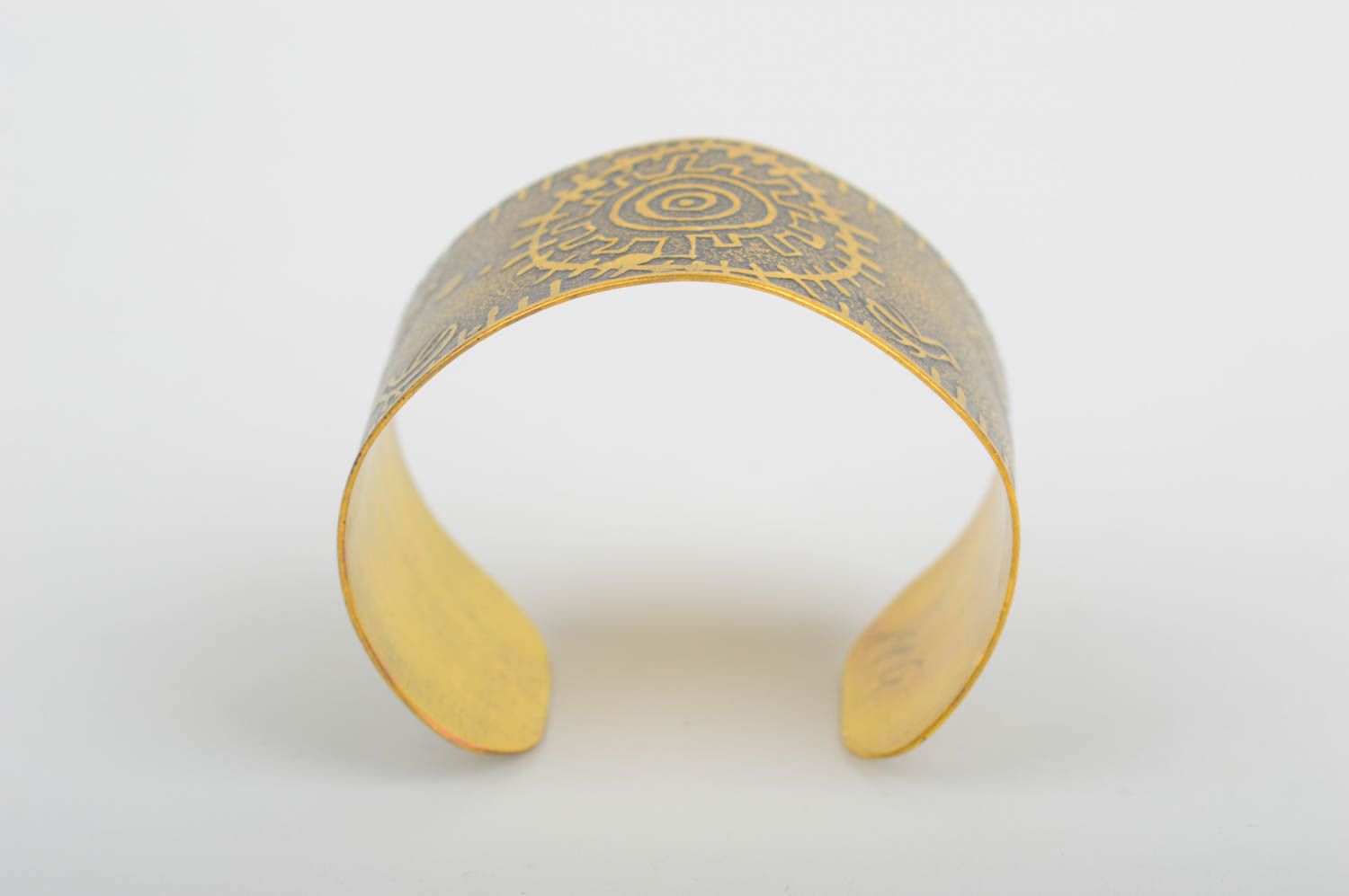 Handmade designer brass bracelet unusual elegant bracelet adjustable bracelet photo 3