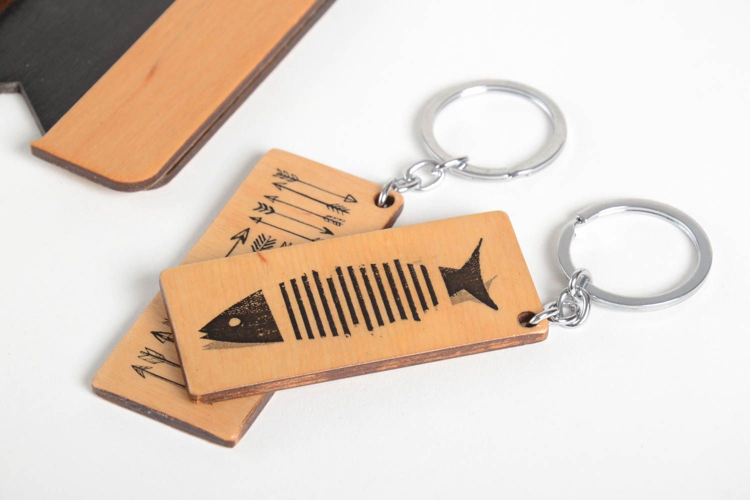 Porta llaves de madera decoupage llaveros hechos a mano accesorio decorativo foto 5